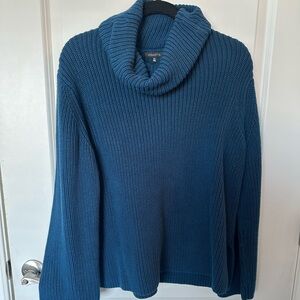 Dynamite Blue Cowl Neck Sweater